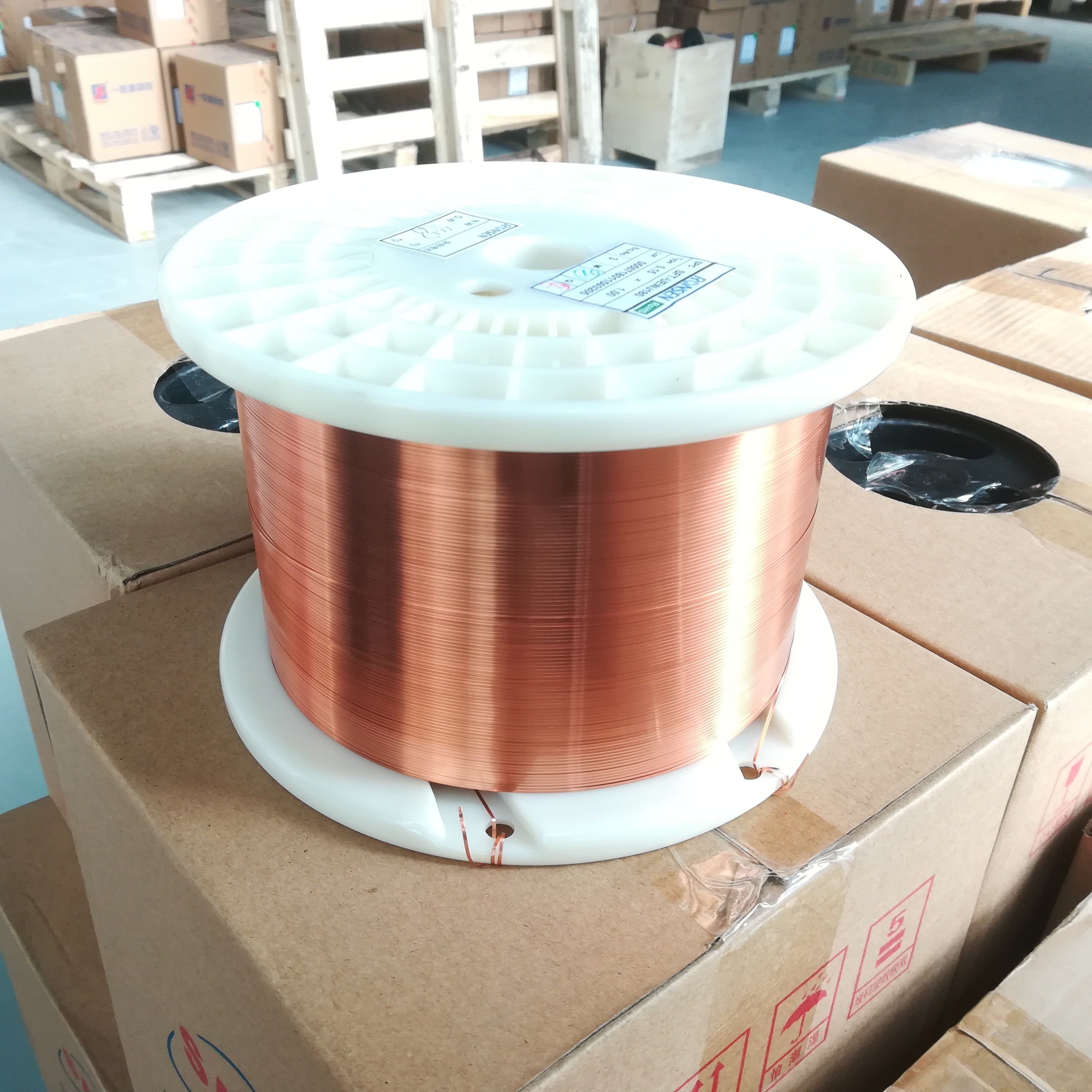 Self Bonding Rectangular Wire , Polyamide Imide Covered Copper Wire