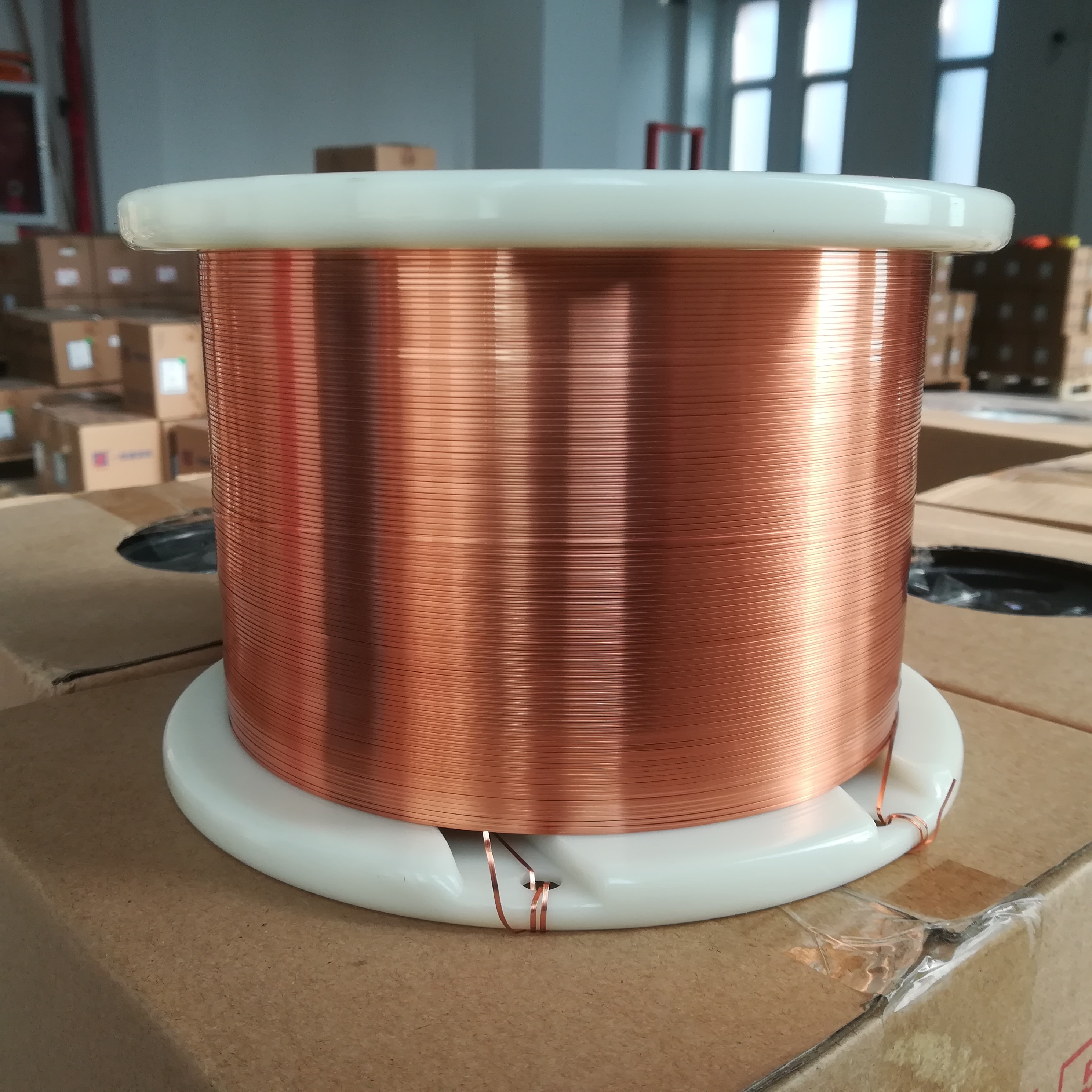 Super Thin Flat Rectangular Enamelled Copper Wire For High Frequency