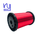 High Temperature Copper Magnet Wire Red Color 0.04mm Hot Wind Self Adhesive