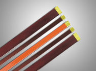 Class 22 CTC Flat Enamelled Copper Wire Self Bonding Winding Wire Red / Purple For Notebook Coil