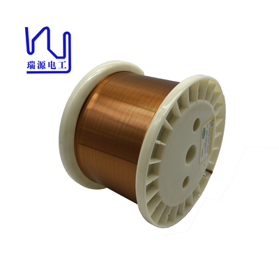 Class 220 Aiw 0.25mm Flat Wire Winding Self Bonding Enamel Coating Copper