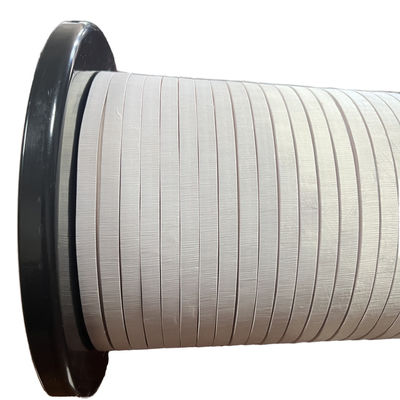 2USTC-F 0.08mmx3000 Insulated Copper Wire 9.4mmx3.4mm Nylon Served Litz Wire