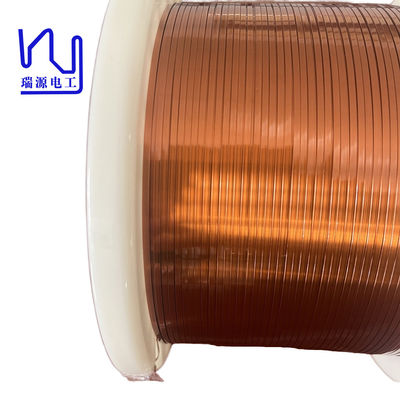 Class 220 AIW Insulated1.8mmx0.2mm Enameled Flat Copper Wire For Motor