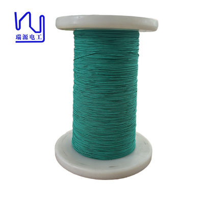 0.1mmx 80 Natural Silk Covered Litz Wire Green / Red Wire