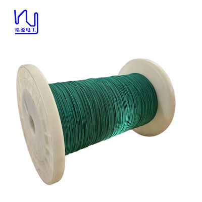 Green Natural Silk Covered Ltiz Wire 80x0.1mm Multiple Stranded Wire For Audio