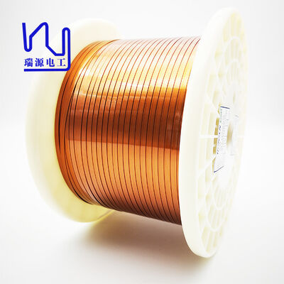 0.04 - 1.8mm Enamel Coated Copper Wire Super Flat / Rectangular Magnet Wire Insulated Solid IEC/GB/NEMA CN;TIA Rvyuan UEW