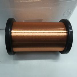Custom UEW / EIW / PEW Enameled Copper Wire Solid Conductor 0.012mm - 0.10mm