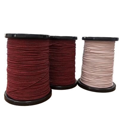 Red 2USTC-F Nylon Served Litz Wire 0.08mmX270 Single Layer Stranded Enameled Copper Wire Class F for High Frequency Use