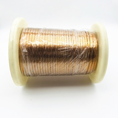 0.25mm * 36 180 Degree Stranded Copper Cable Mylar Film Profiled Litz Wire