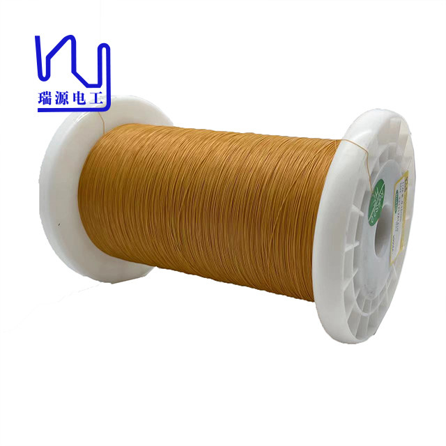 Customized Yellow Color Tiw Triple Insulated Copper Wire 0.15mm High Voltage