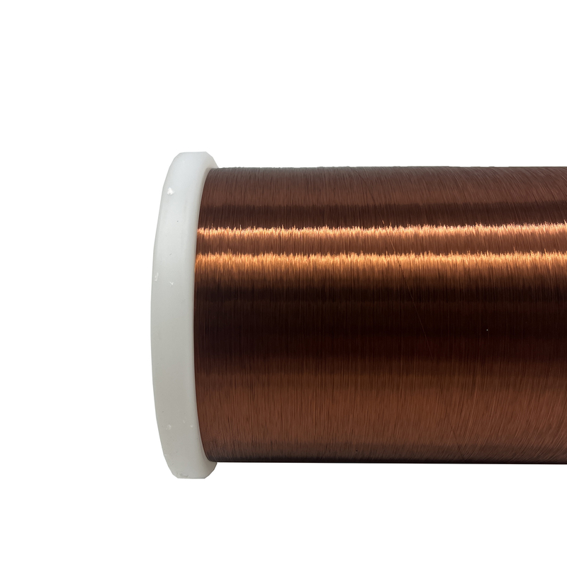 2uew 155 0.08mm Enamelled Copper Wire Brown Color Magnetic For Winding