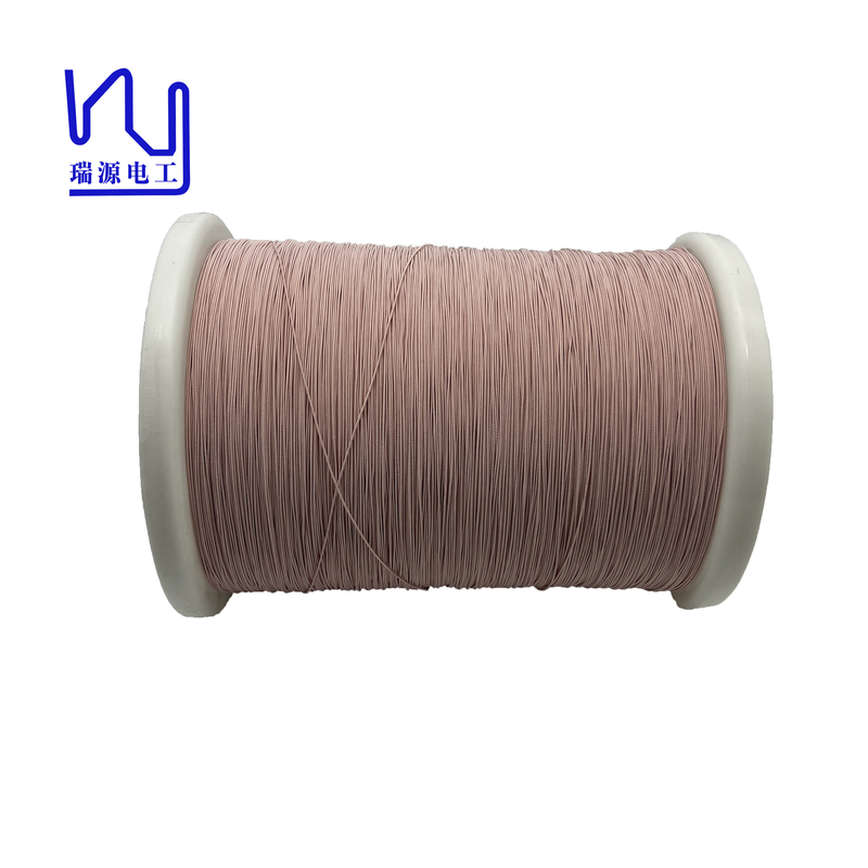 Silk Covered High Frequency Litz Wire 0.04mm * 145 Enamel Copper Wire