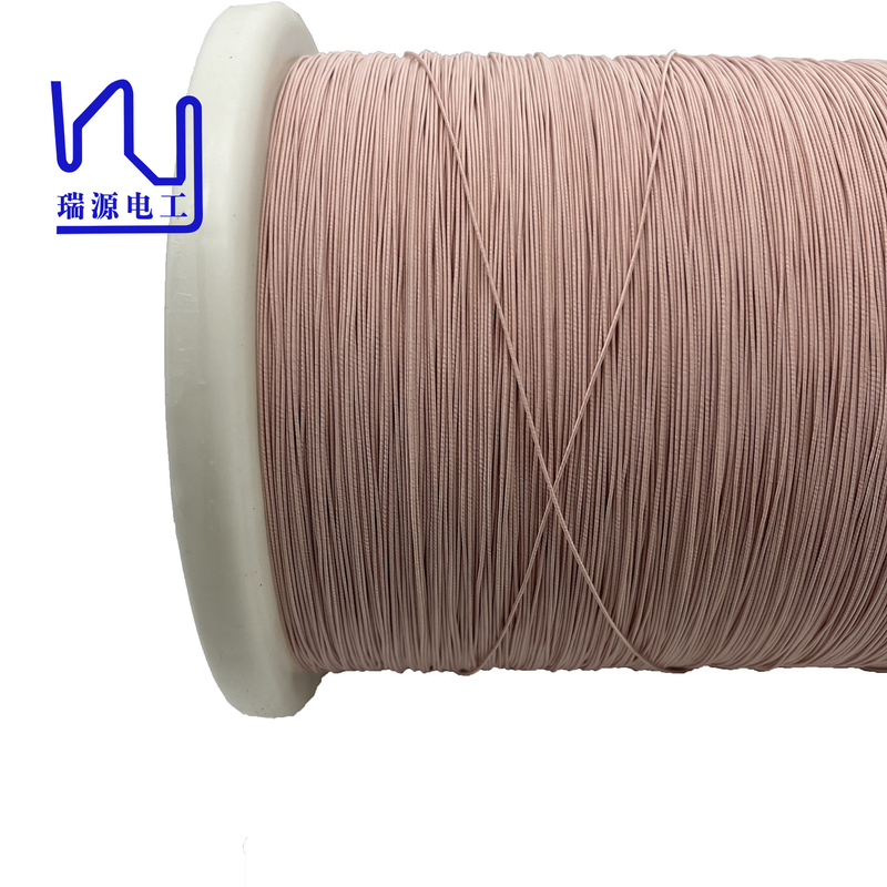 0.04-0.3mm Ustc Litz Wire Silk Covered Double Layer High Frequency Enameled Copper Insulated