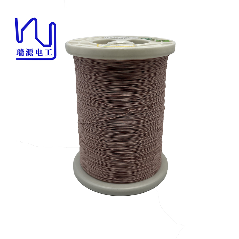 Voltage USTC Litz Wire Copper Conductor 3300V Breakdown 155C Rated Dacron/Nylon/Silk Jacket 20 Strands