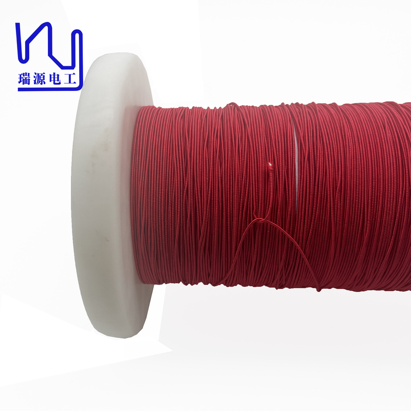 0.071mm Single Wire Silk Covered Litz Wire For Red Color Products