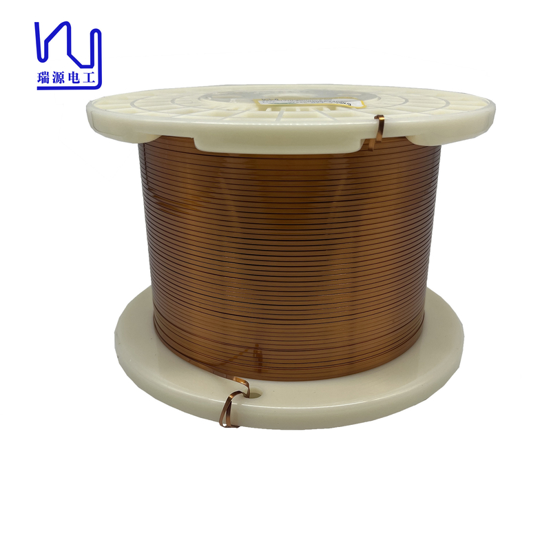 Self Bonding Enameled Copper Wire Flat Copper Wire Insulated For Efficient Coil Winding Transformer
