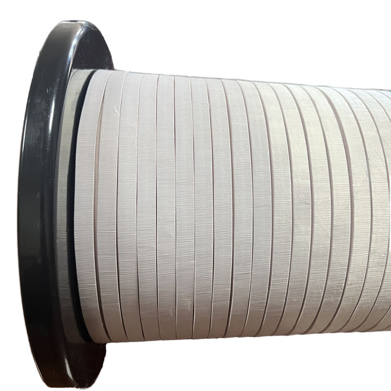 2USTC-F 0.08mmx3000 Insulated Copper Wire 9.4mmx3.4mm Nylon Served Litz Wire