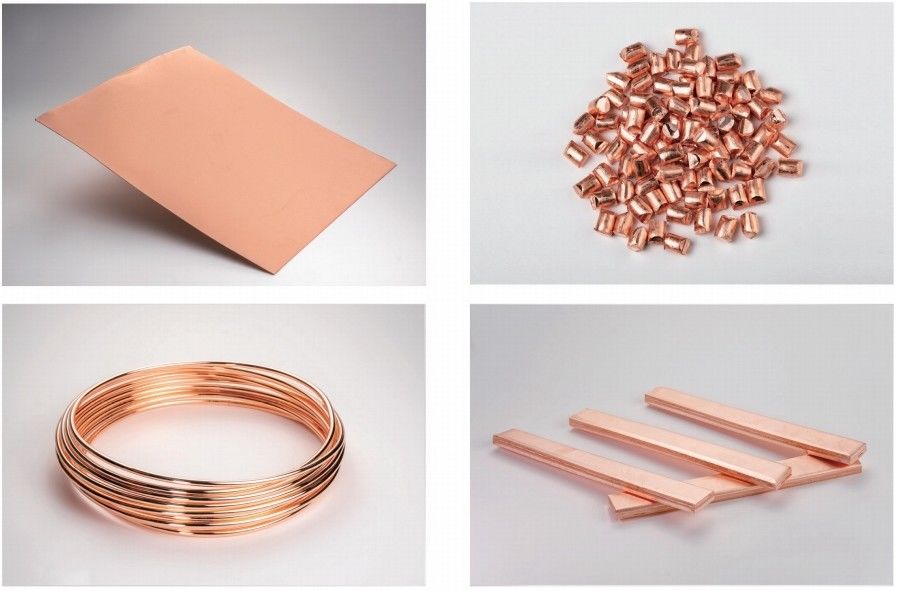 4N 5N 6N High Purity Copper Ignot / Copper plates/ Copper Pellets