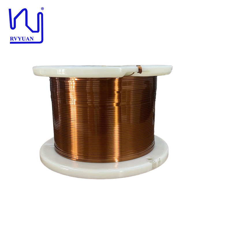 AIW 220 0.35mmx2.0mm Polyamideimide Enameled Flat Copper Wire For Transformers