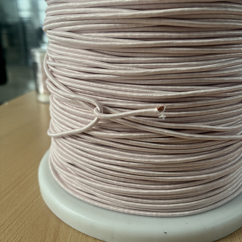 Diameter 0.071mm Silk Serverd Magnet Wire With 840 Strands Copper Conductor