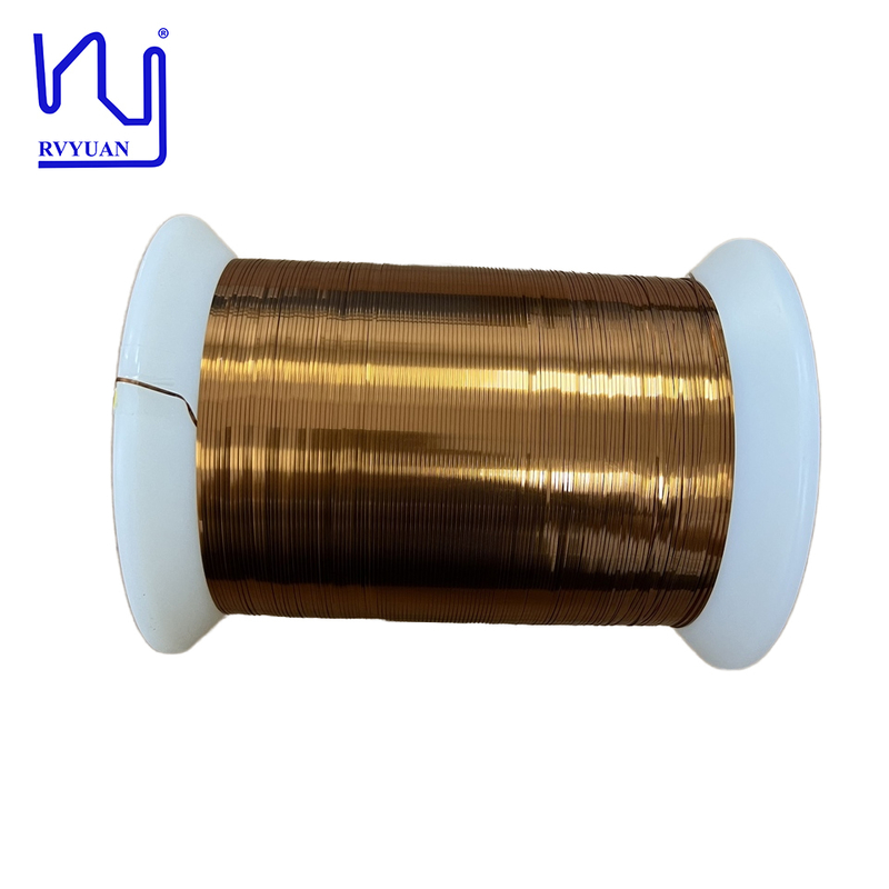 220°C Enameled Rectangular Copper Wire 1.0mm x 0.2mm AIW Coating