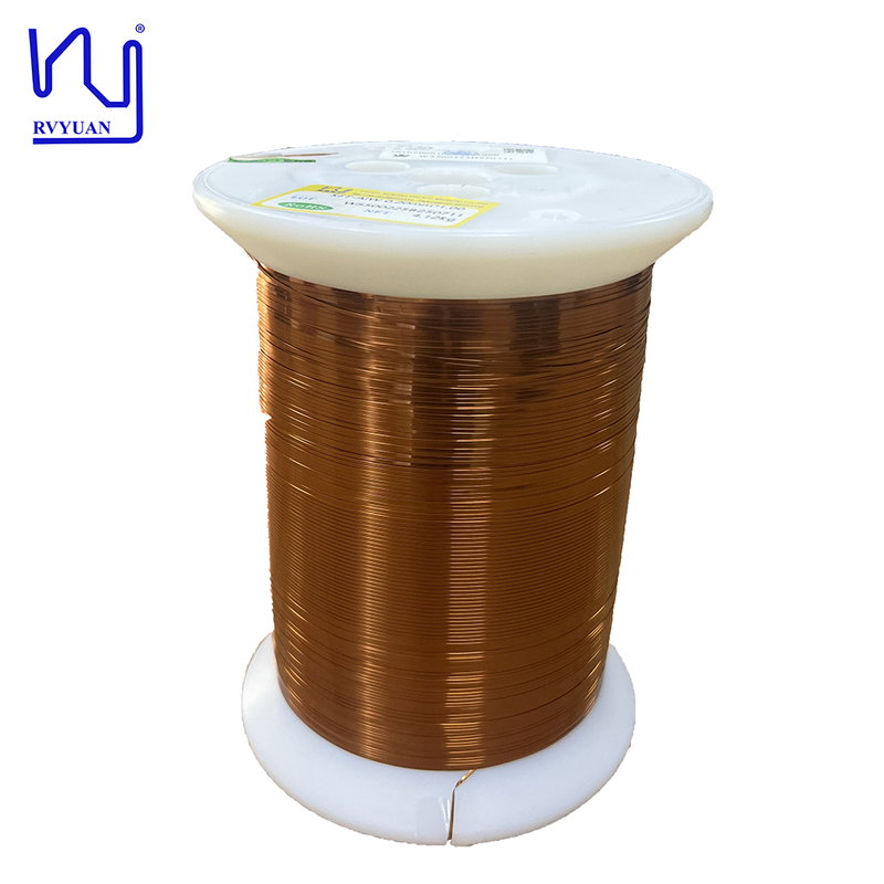 UL AIW220 0.2mmx1.0mm Enameled Flat Copper Wire for Motors