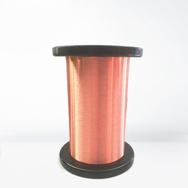 Awg 48 G1 Class 155 Ultra Fine Copper Wire Enamel / Copper Magnet Wire With Iec Standard