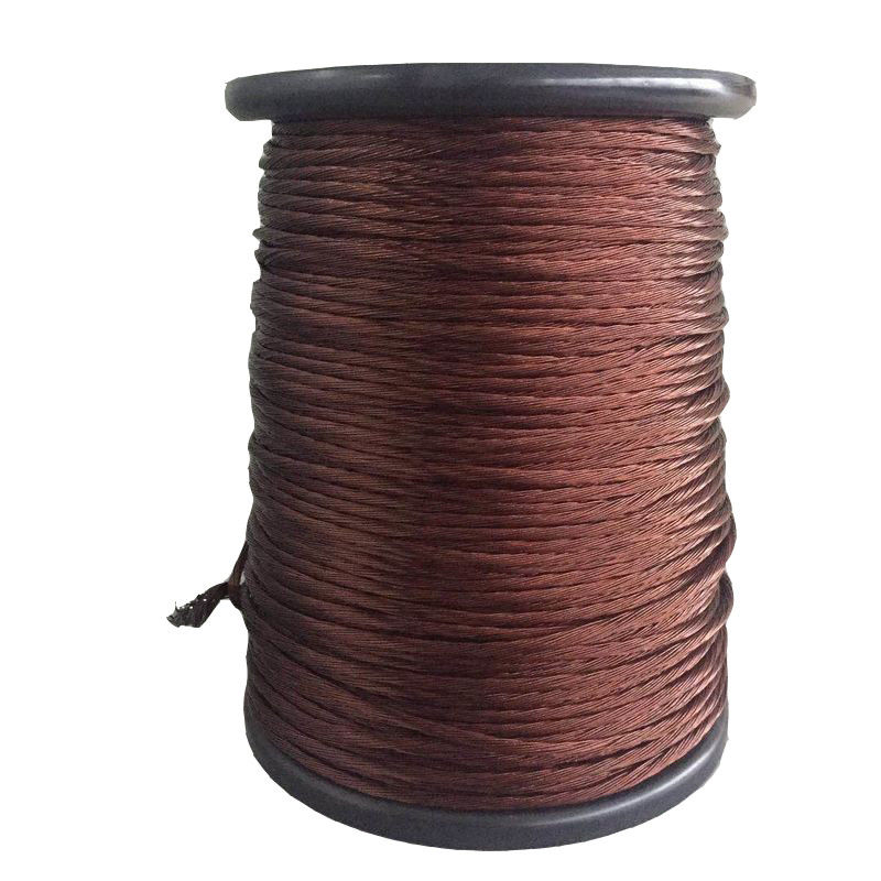6kv 0.8 X 96 Class 220 High Frequency Copper Litz Wire High Temperature Enameled Copper Wire