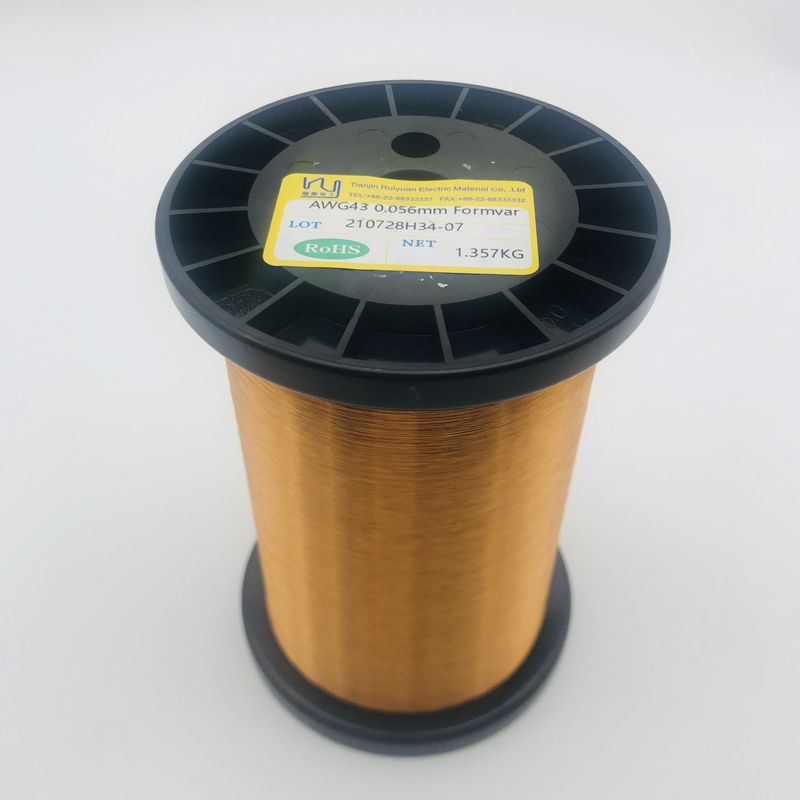 UL Passed 43 AWG 0.056mm Enamel Coated Copper Wire