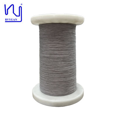 USTC-F Grey Color 0.2mm Enameled Copper Wire Wrapped With Dacron For Audio