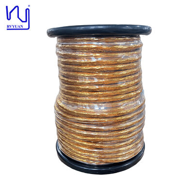2UEW-F-PI Taped Litz Wire 0.32mmx528 Strands Copper Litz Wire with High Breakdown Voltage for Electric Vehicles