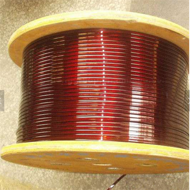 0.0253.0mm Self Bonding Rectangular Wire , Polyamide Imide