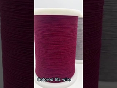 Custom high frequency nylon silk covered copper stranded litz wire