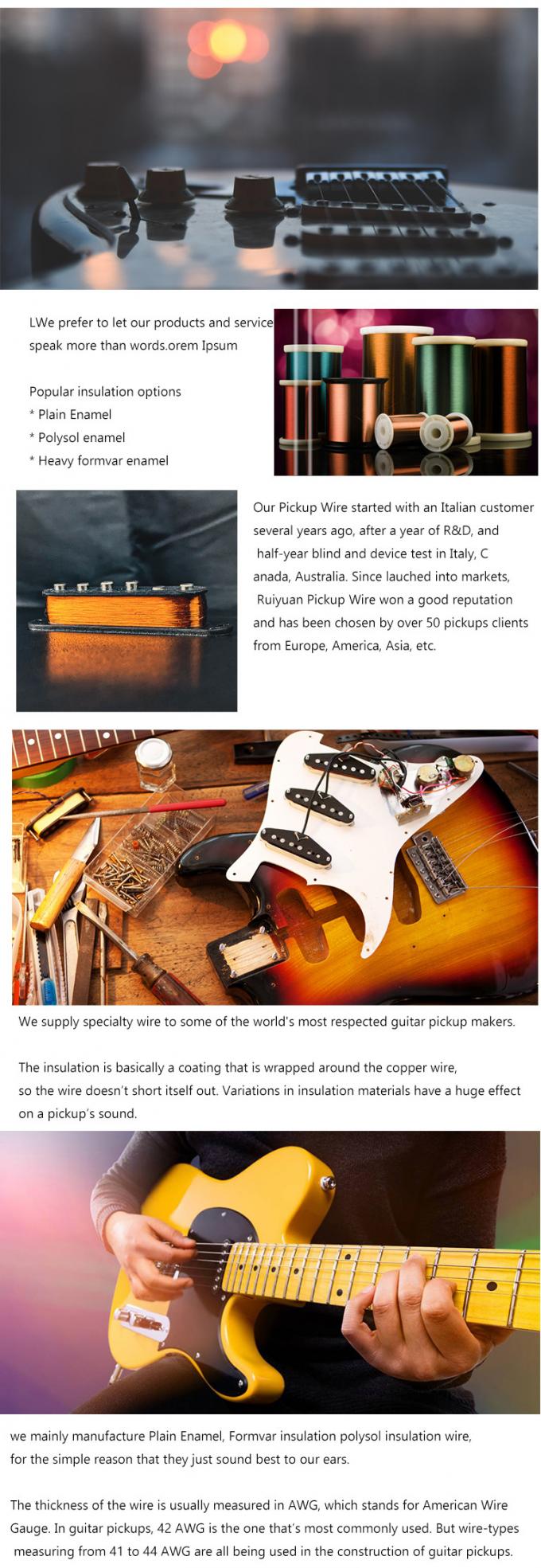 44 Gauge Plain Vintage Guitar Pickup Wire Winding Enamel Coated