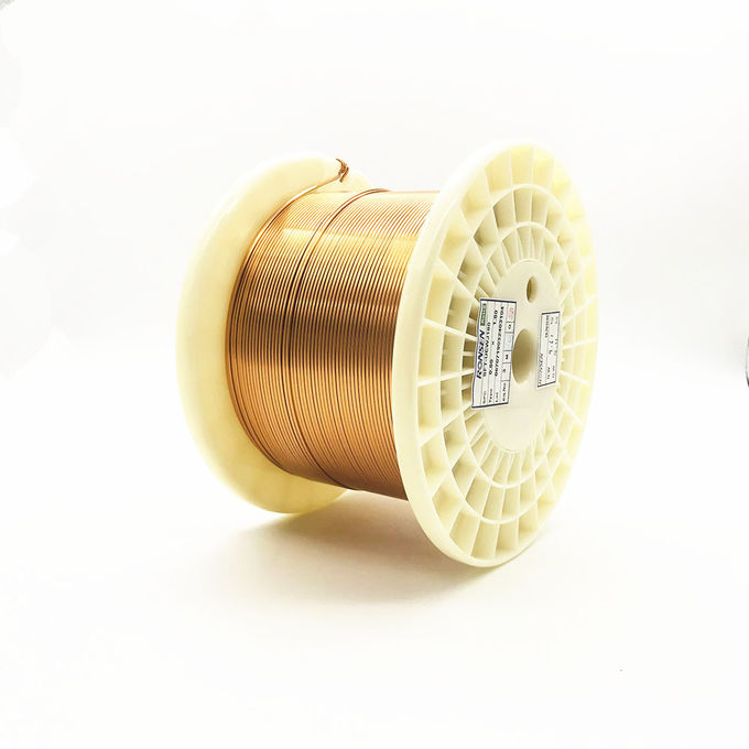 Super Thin Rectangular Wire , 0.04 1.8mm Flat Copper Wire For